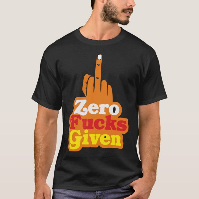 Camiseta Zero Fks Dado Bollywood Sarcastic (Frente)