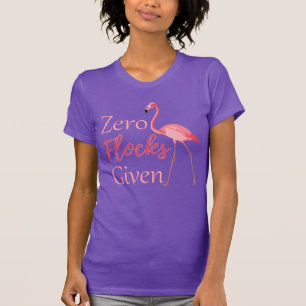 Camiseta Zero Flocks Dada Engraçado Flamingo