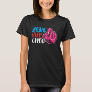 Camiseta Zero Flocks Given  Animal  Flamingo For Men Women