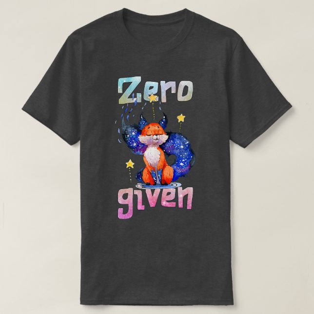 Camiseta Zero Fo Dado, Engraçado (Frente do Design)