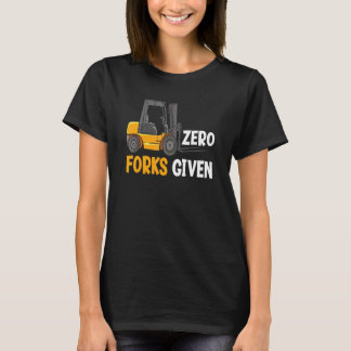 Camiseta Zero Forques Fornecidos pelo Operador de Forquilha