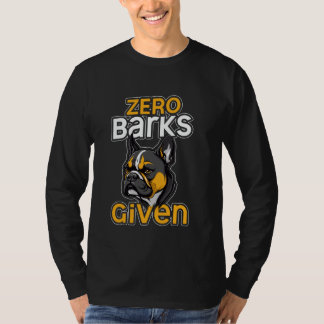 Camiseta Zero Latidos com humor francês incrível