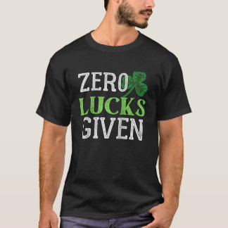 Camiseta Zero Lucks Administrado Dia de São Patrício de Vin