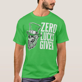 Camiseta Zero Lucks Deram Um Engraçado De Dia de São Patríc