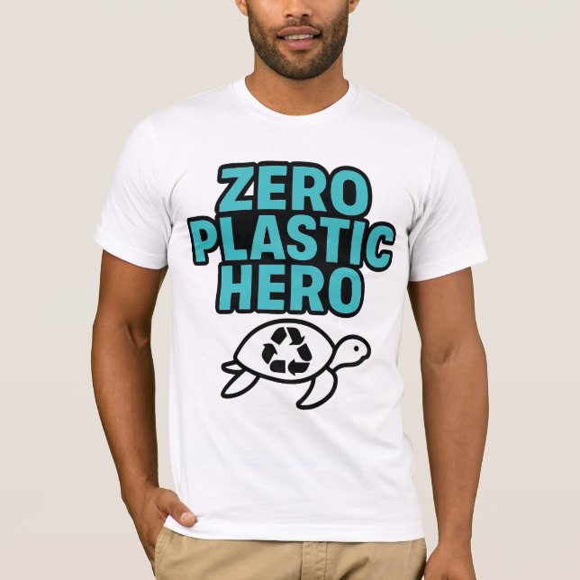Camiseta Zero Plastic Hero (Frente)