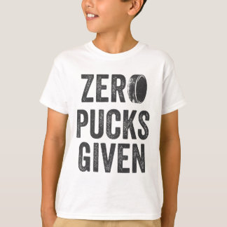 Camiseta Zero Pucks Given Sarcastic Adult Hockey Men's Wome