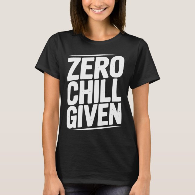 Camiseta Zero Respeito Dado Citação Engraçada de Humor Sarc (Frente)