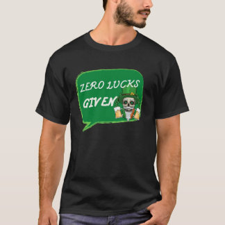 Camiseta Zero Sorte Dado Dia de São Patrício Dia de São Pat