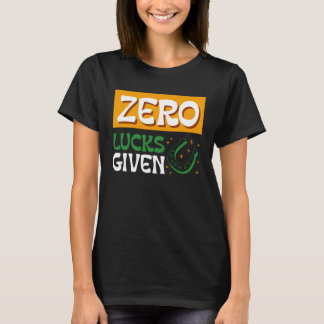Camiseta Zero Sorte Dado Dia de São Patrício Dia de São Pat