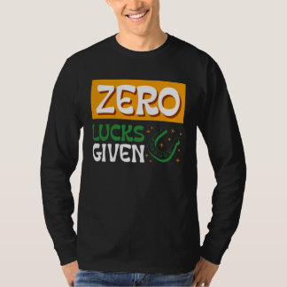 Camiseta Zero Sorte Dado Dia de São Patrício Dia de São Pat