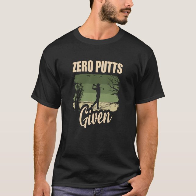Camiseta Zero Tacos Dado Golfer Golf Jogador Piadas Golfe   (Frente)