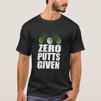 Camiseta Zero Tacos Dado Golfer Golf Jogador Piadas Golfe