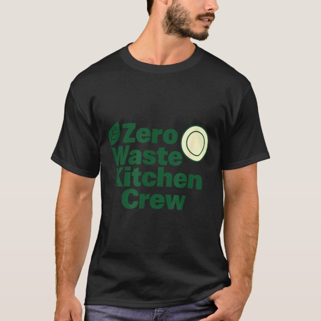 Camiseta Zero Waste Kitchen Crew Sustainability Design  (Frente)