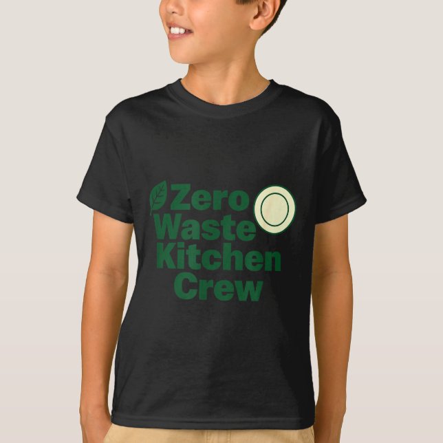 Camiseta Zero Waste Kitchen Crew Sustainability Design  (Frente)