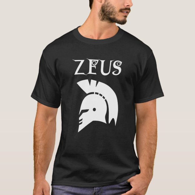 Camiseta Zeus Costume Simples Clássico Grego Workout Zeus (Frente)