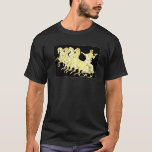 Camiseta Zeus em Carruagem com Trovão e Cavalos