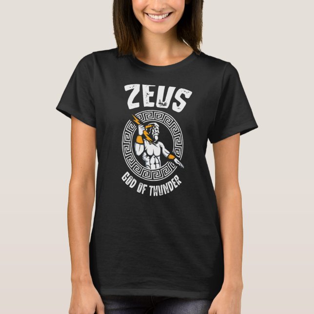 Camiseta Zeus Good Of Thunder Grega Mythology History Gree (Frente)