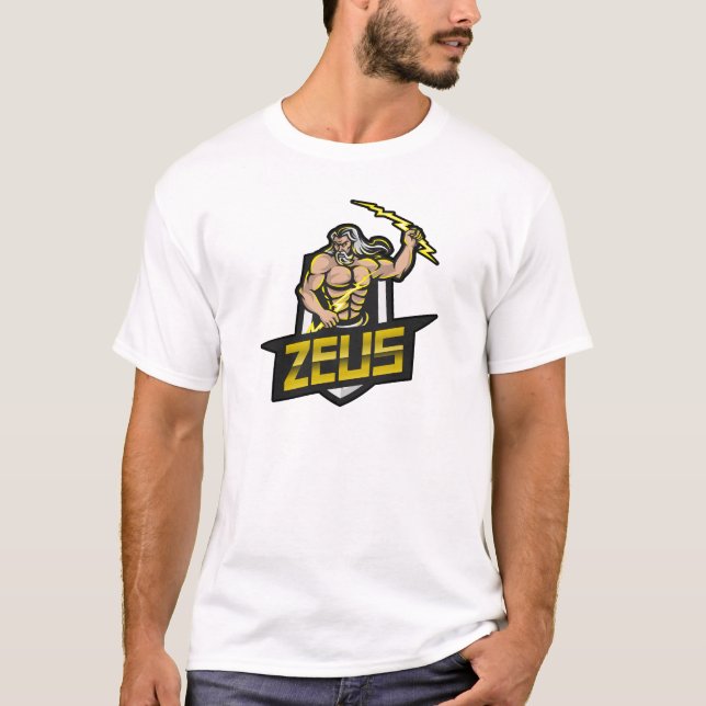 Camiseta Zeus Lightning Mitos Gregos (Frente)