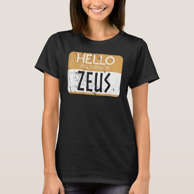 Camiseta Zeus Mitologia Grega Antigo Deus Grego Mito Grego (Frente)