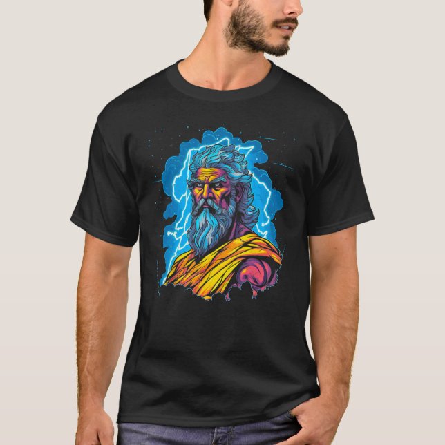 Camiseta Zeus Mitologia Grega Deus de todos os Deuses (Frente)