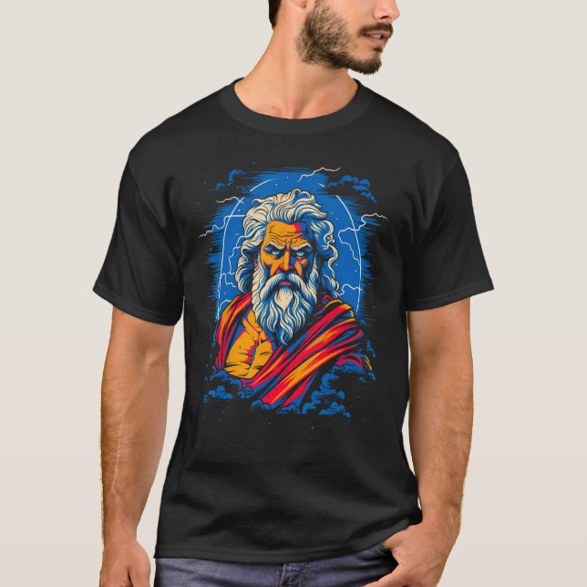 Camiseta Zeus Mitologia Grega Deus do Relâmpago (Frente)