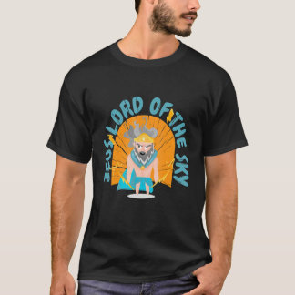 Camiseta zeus senhor deus trovão lançar lançando