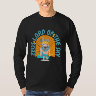 Camiseta zeus senhor deus trovão lançar lançando
