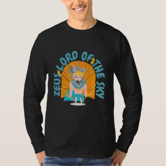 Camiseta zeus senhor deus trovão lançar lançando