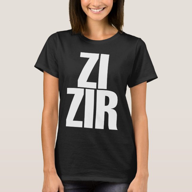 Camiseta Zi Zir Big Obvious Nonbinary Pronouns (Frente)