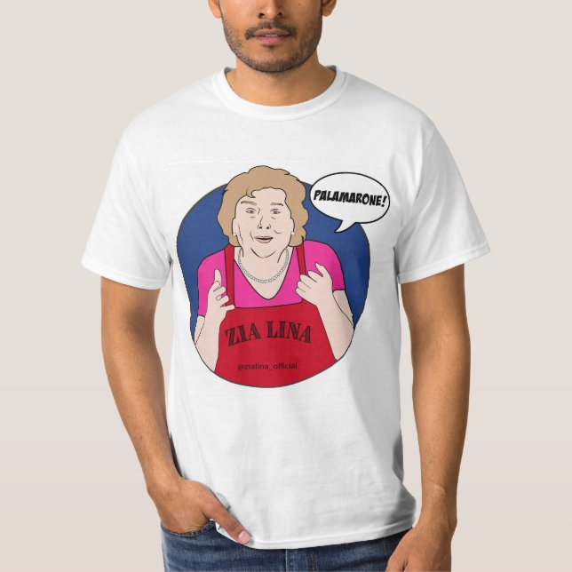 Camiseta Zia Lina "Palamarone!" T-Shirt masculino (Frente)