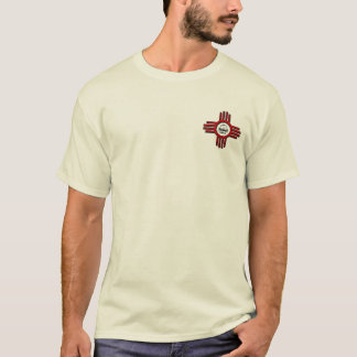 Camiseta Zia que aumenta para trás, Tshirt dianteiro