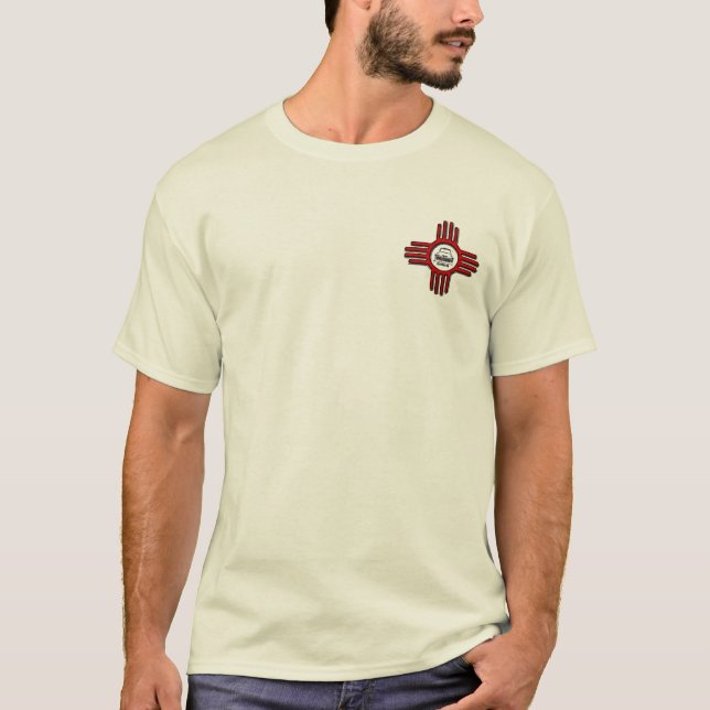 Camiseta Zia que aumenta para trás, Tshirt dianteiro (Frente)