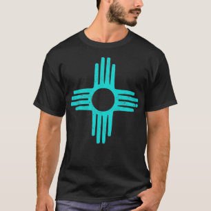 Camiseta ZiaNew Mexico Turquoise