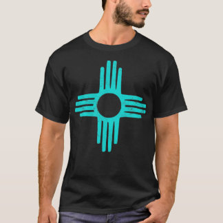 Camiseta ZiaNew Mexico Turquoise