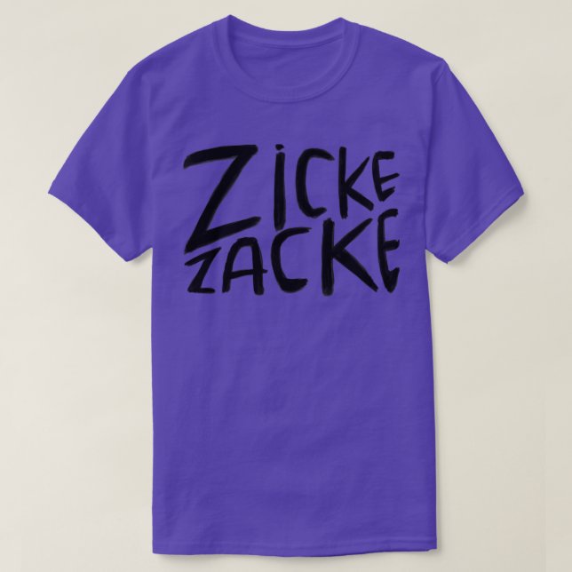 Camiseta Zicke Zacke alemão (Frente do Design)