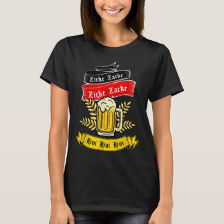 Camiseta Zicke Zacke Hoi - Funny Germany Flag Oktoberfest G