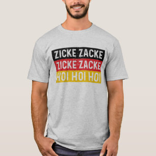 Camiseta Zicke Zacke Hoi Oktoberfest German Flag Funny