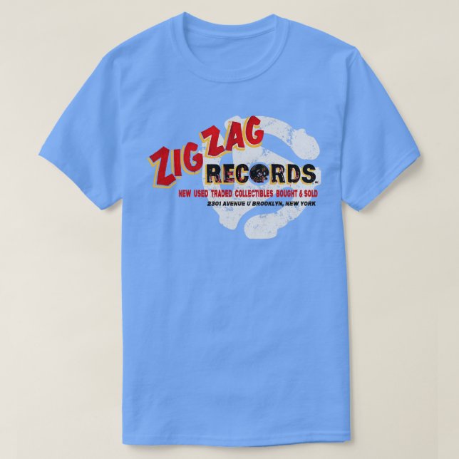 Camiseta Zig Zag Records (Frente do Design)