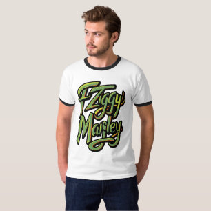 Camiseta Ziggy Marley - T-Shirt Verde Oficial
