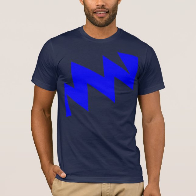 Camiseta ZigZag - Azul (Frente)