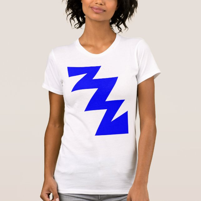 Camiseta ZigZag - Azul (Frente)