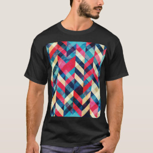 Camiseta Zigzag de hipster: arraste o padrão sem soldadura.