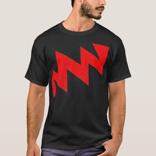 Camiseta ZigZag tencioso - Vermelho (Frente)