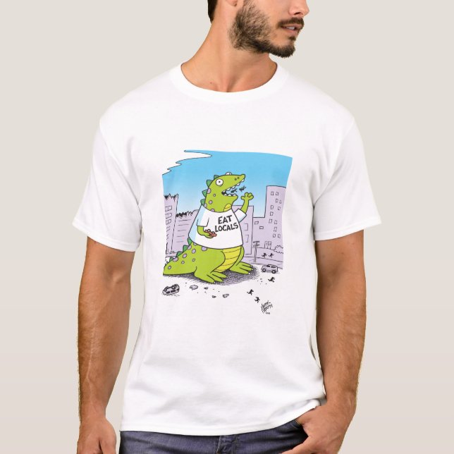 Camiseta Zilla Come Com Locais (Frente)