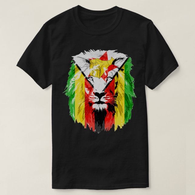Camiseta Zimbabué 2 (Frente do Design)