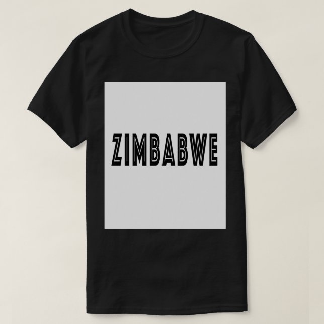 Camiseta Zimbabué 6 (Frente do Design)