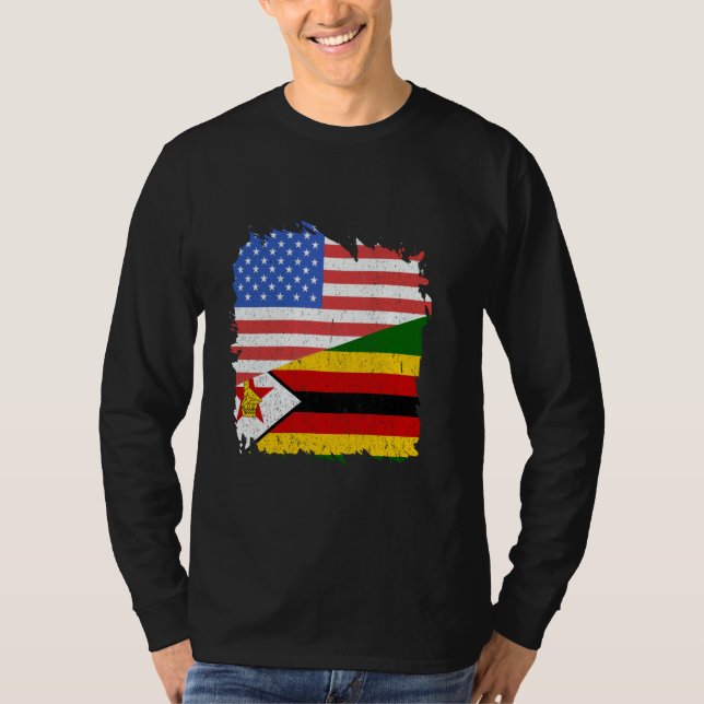 Camiseta Zimbábue Roots EUA América Zimbábue F (Frente)