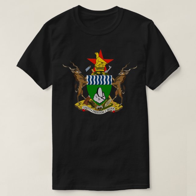 Camiseta ZIMBABWE COAT OF ARMSTShirt (Frente do Design)