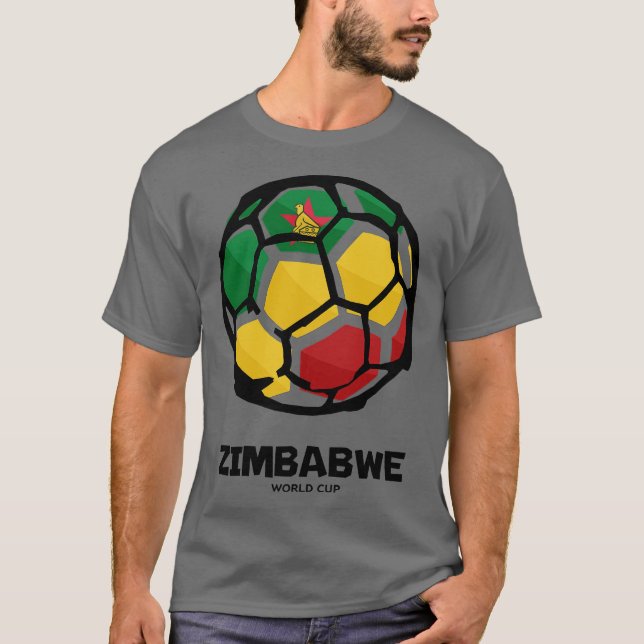 Camiseta Zimbabwe Country Flag (Frente)