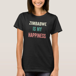 Camiseta Zimbabwe É Minha Felicidade